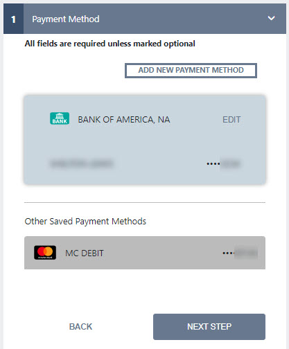 Autp pay confirm schedule screen